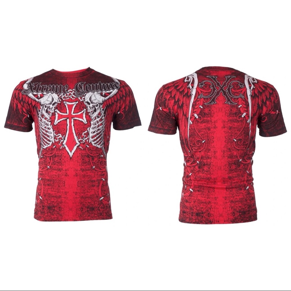 Xtreme Couture Affliction T-Shirt AFTERSHOCK - Picture 3 of 8